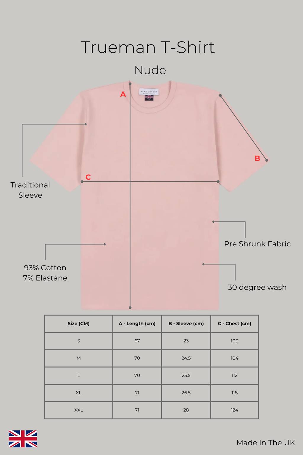 Trueman Regular Fit T-Shirt - Nude