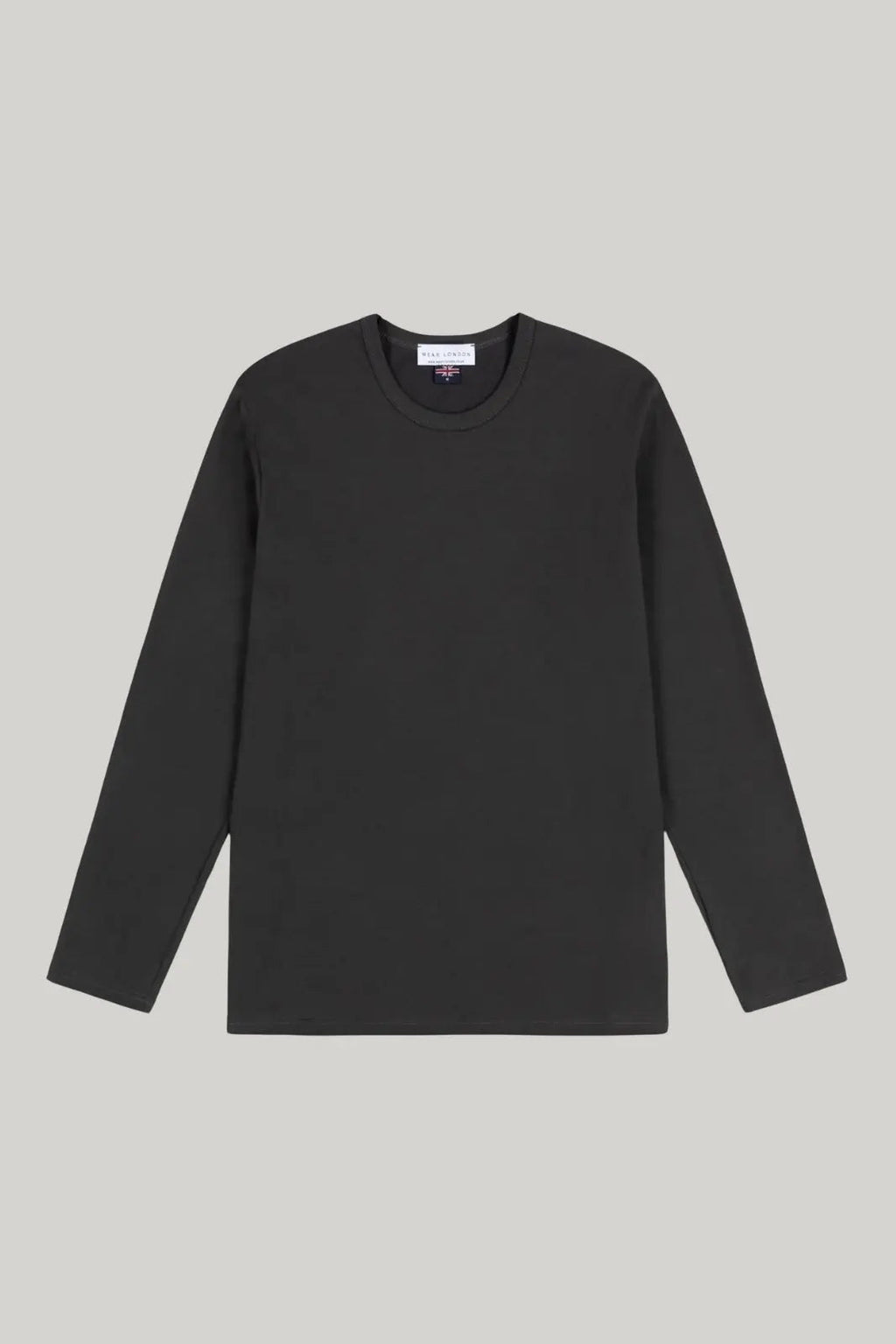 Bevis Long Sleeve Cotton T-shirt - Grey