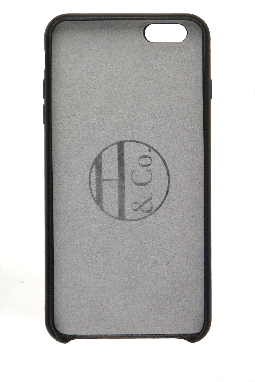 iPhone 6 Plus Case, Black Leather