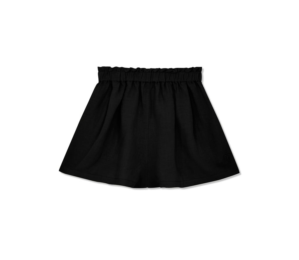 Olivia Linen Shorts  - Black - Made to Order