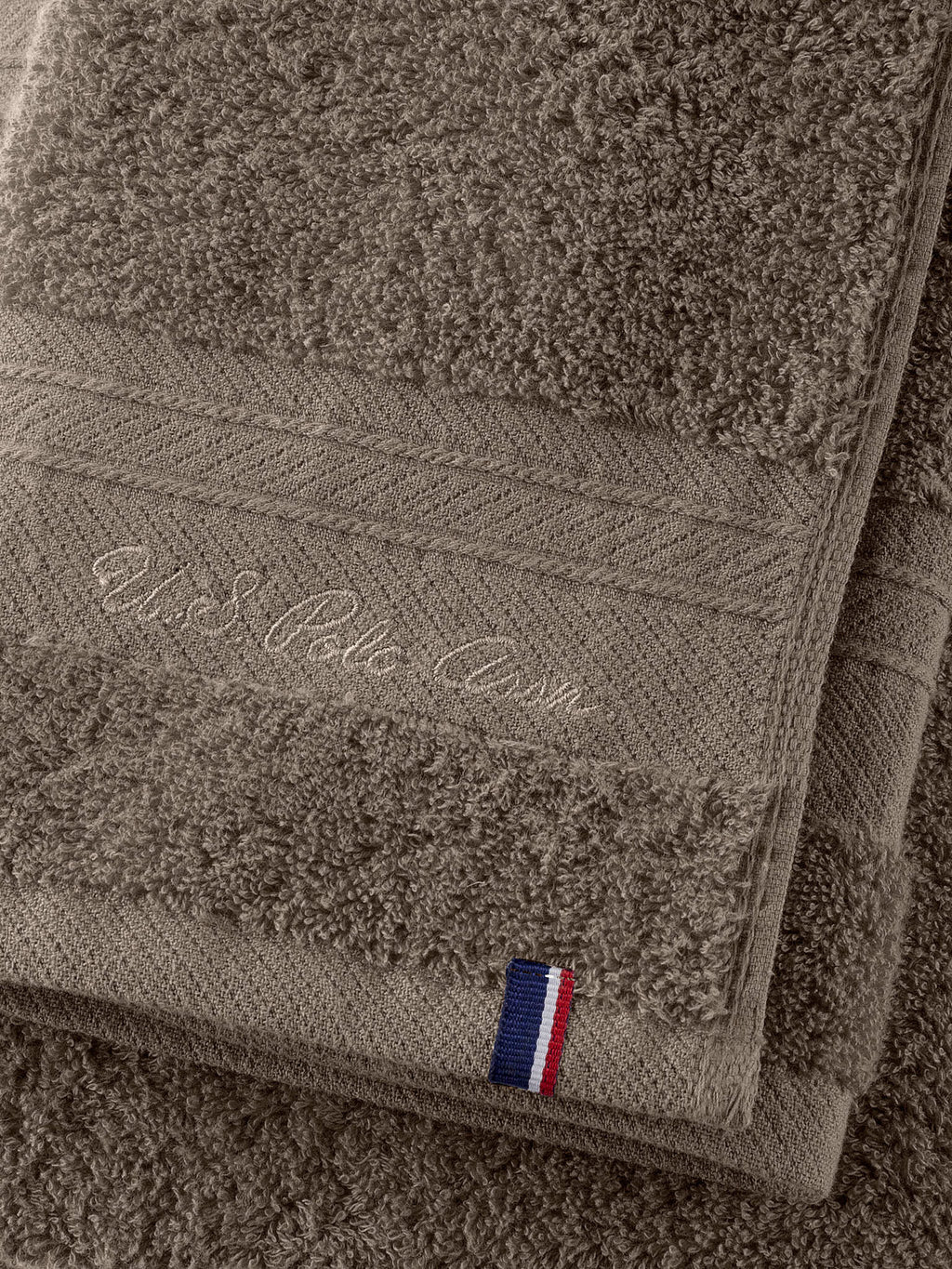 Super Soft Pure Cotton Towel in Taupe Grey