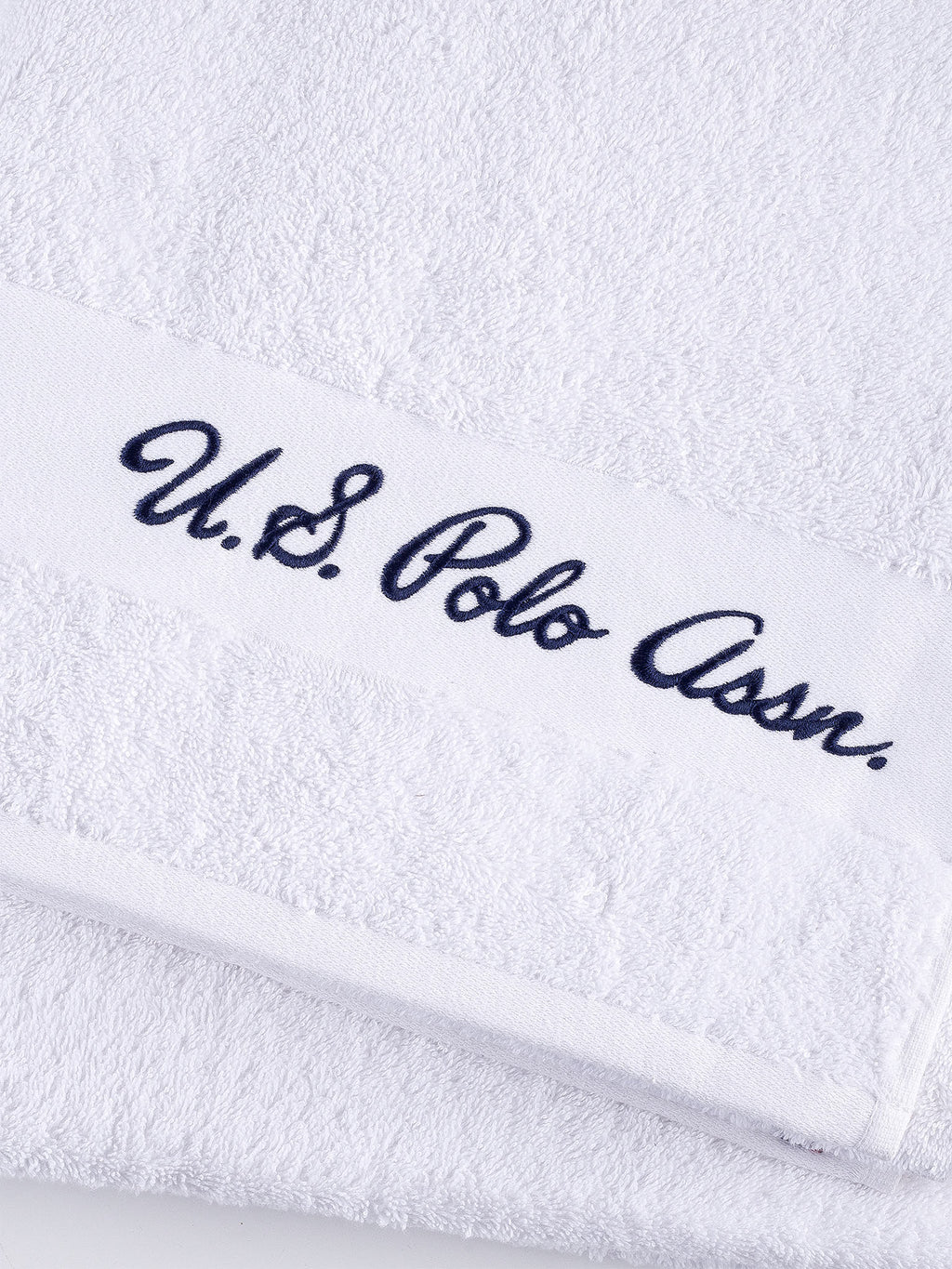 Pure Cotton Horse Crest Towel in Bright White