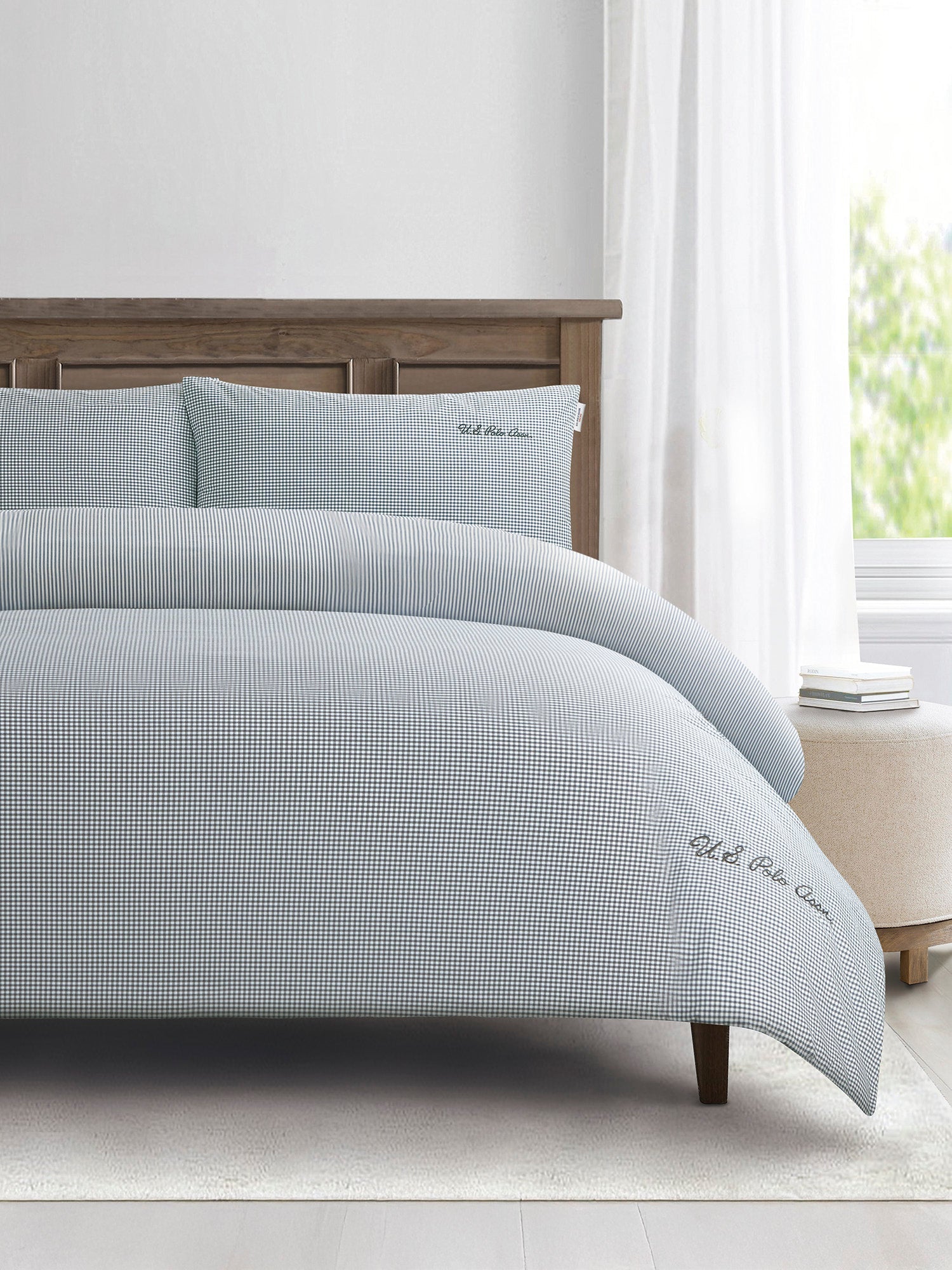 Pure Cotton Check Duvet Set Tornado