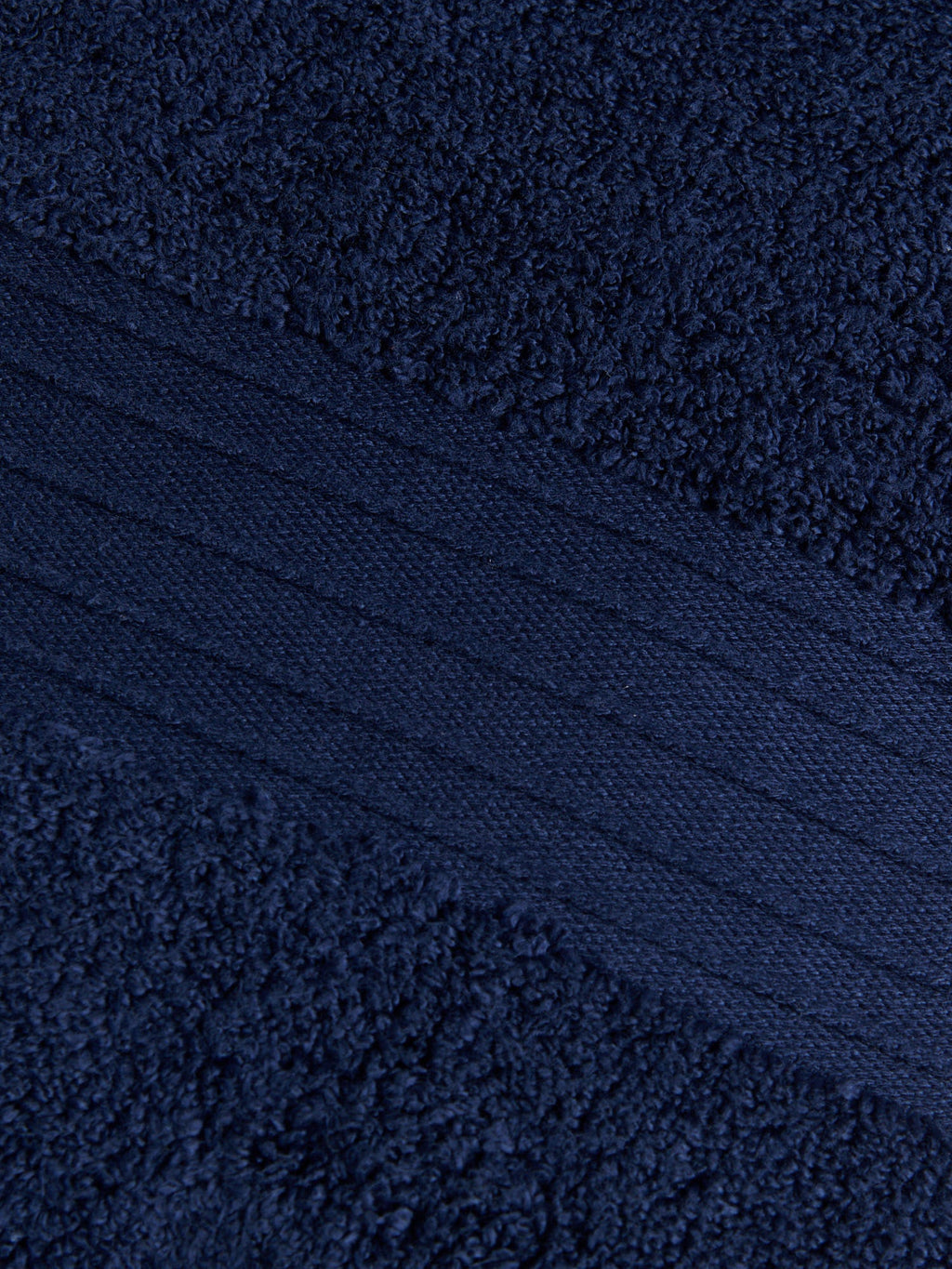 Pure Cotton Zero Twist Towel Navy Iris