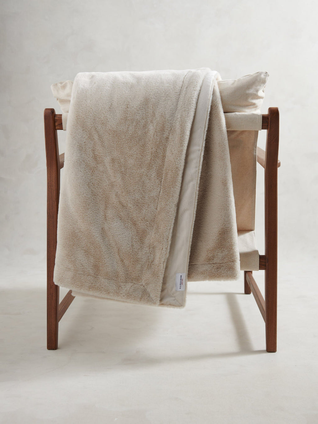 Premium Fur-Style Throw Silver Birch