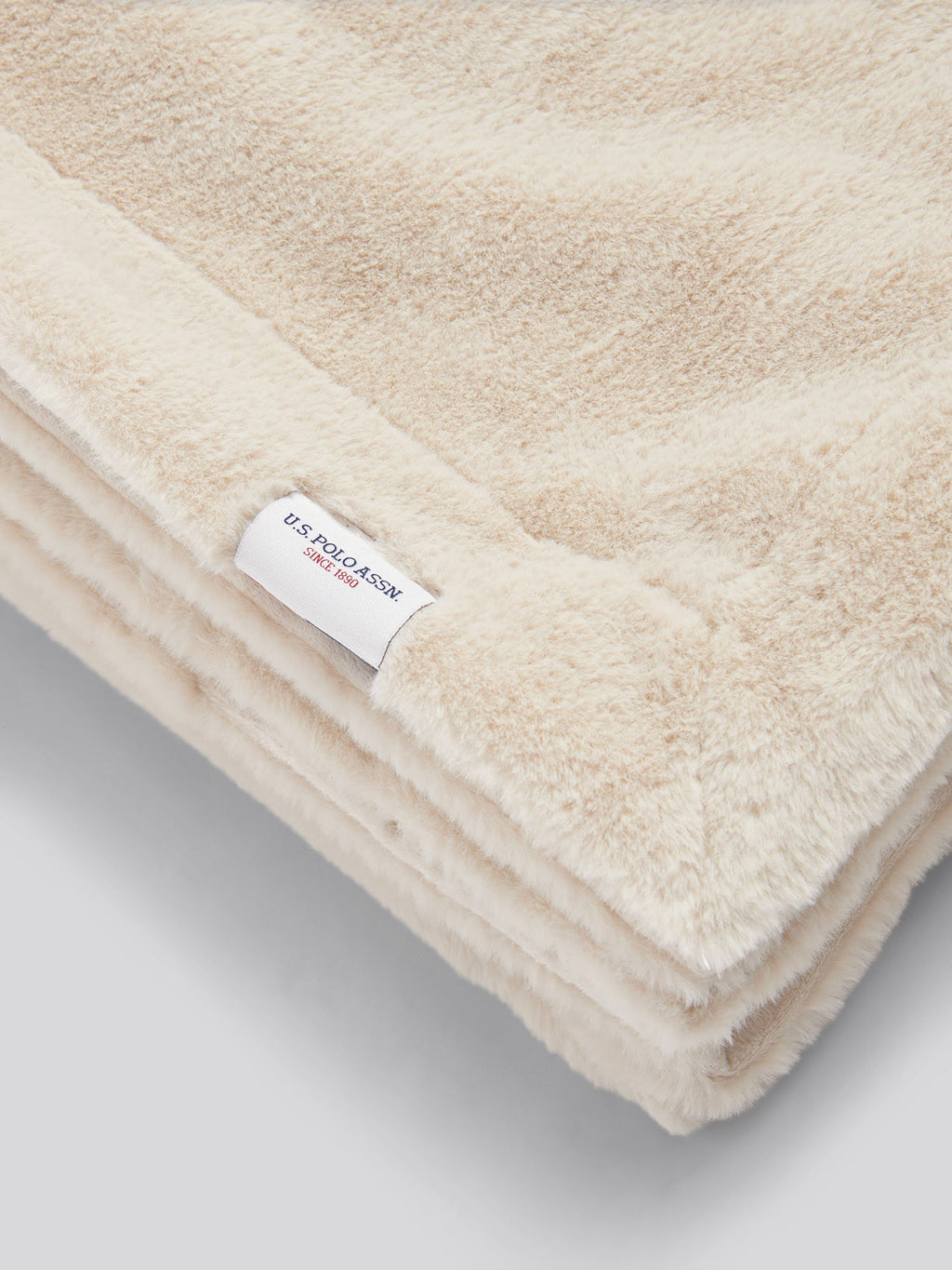 Premium Fur-Style Throw Silver Birch