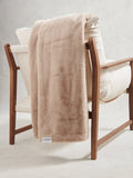 Premium Fur-Style Throw Camel