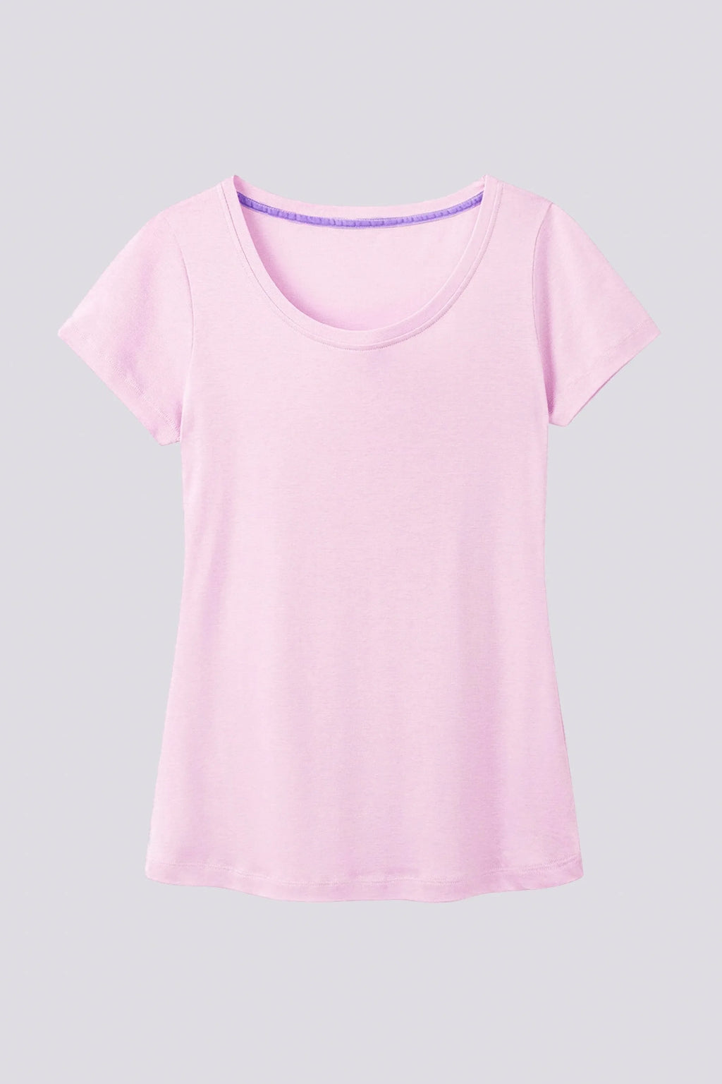 Scoop Neck Cotton Modal Blend T-shirt