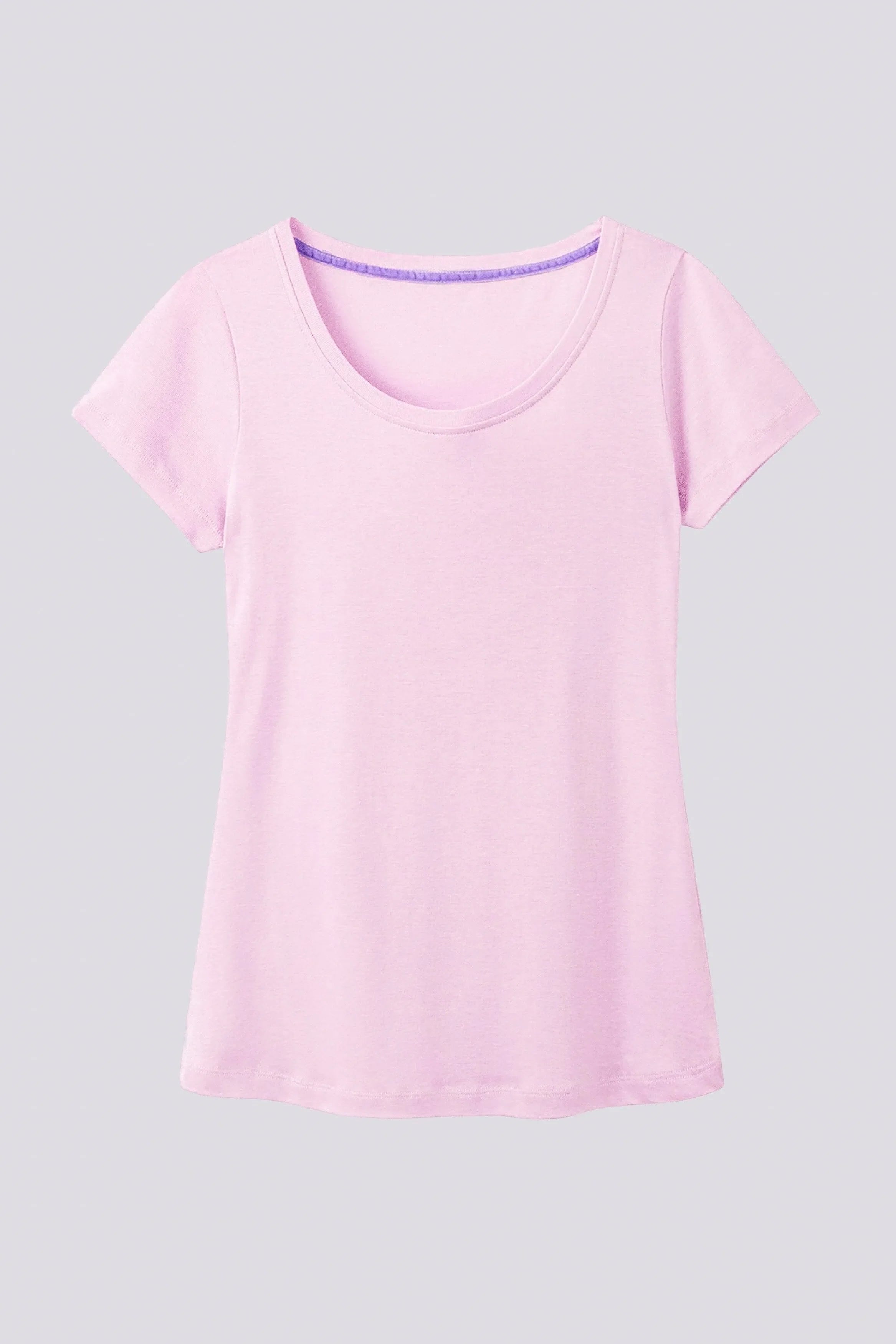 Scoop Neck Cotton Modal Blend T-shirt