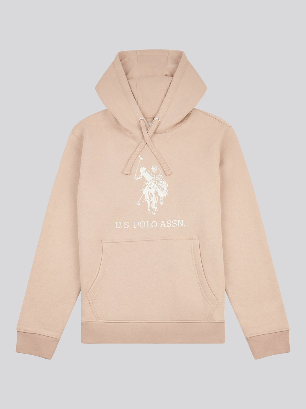 Mens Rider Brush Back Hoodie in Doeskin