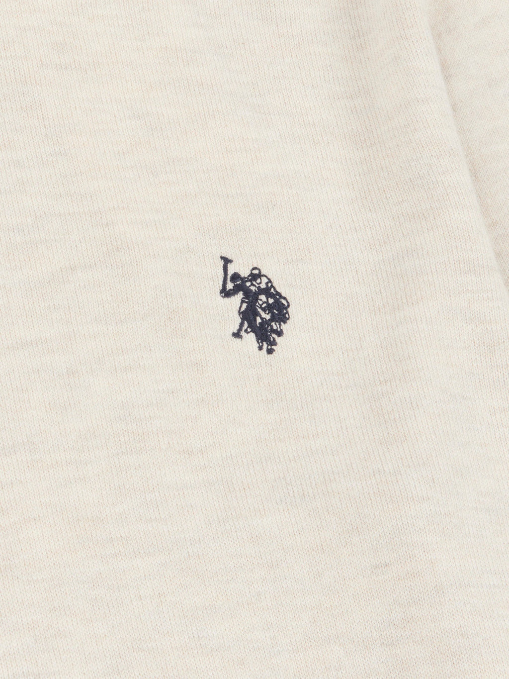 Mens Cotton Crewneck in Birch Marl