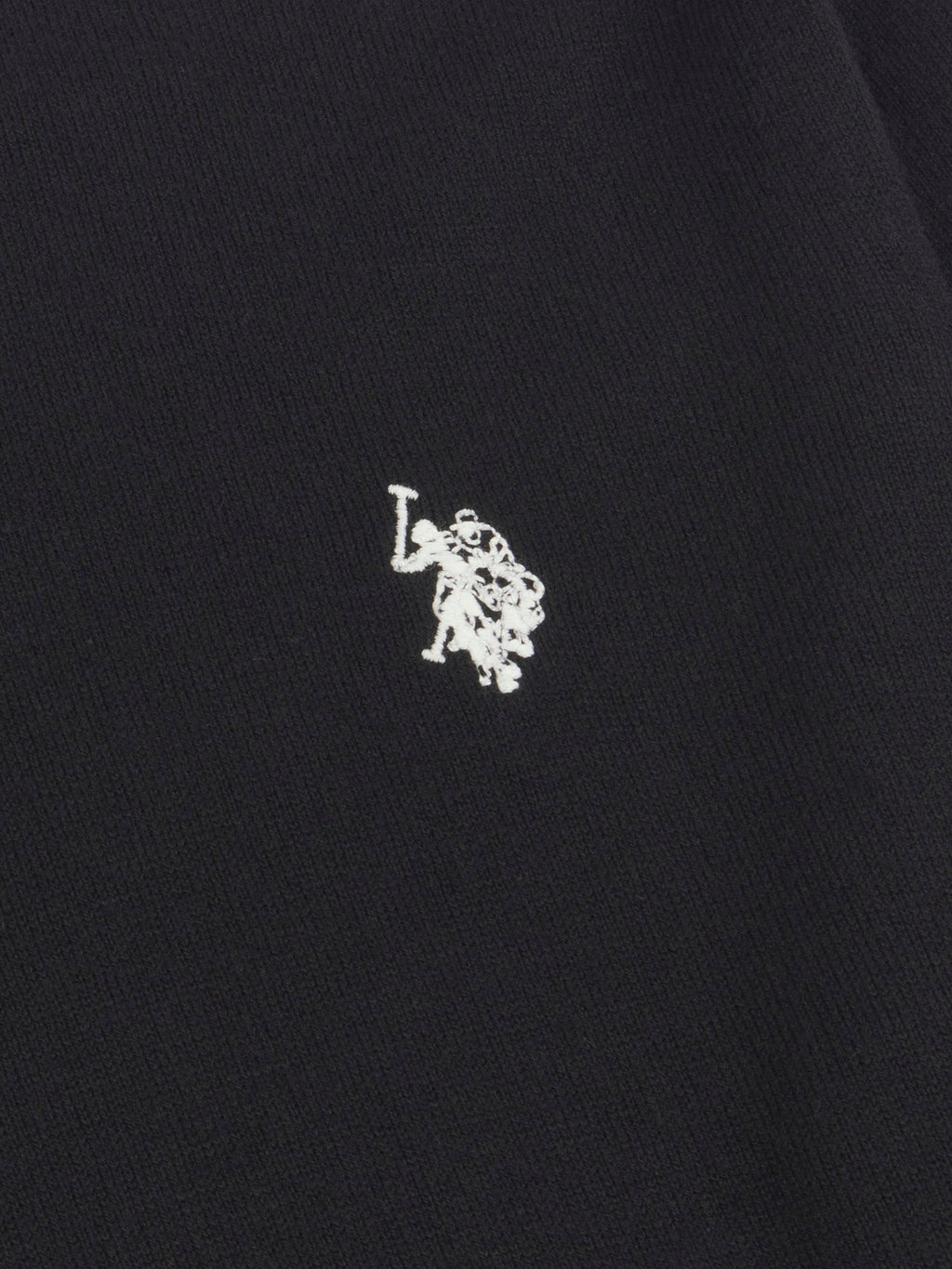 Mens Cotton Crewneck in Black Bright White DHM