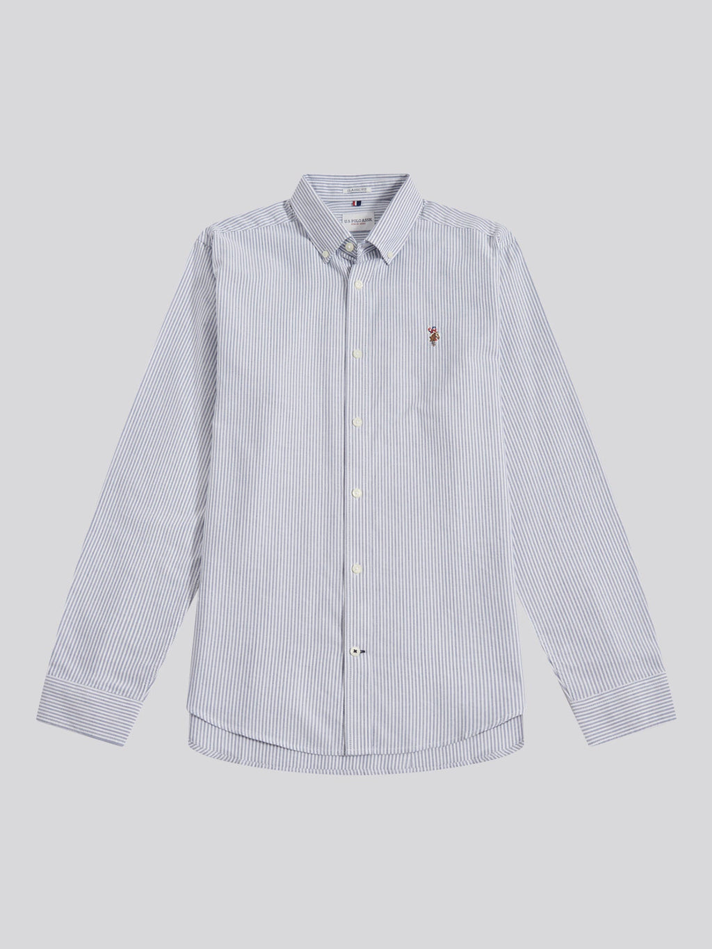Mens Oxford Stripe  Shirt Blue Yonder