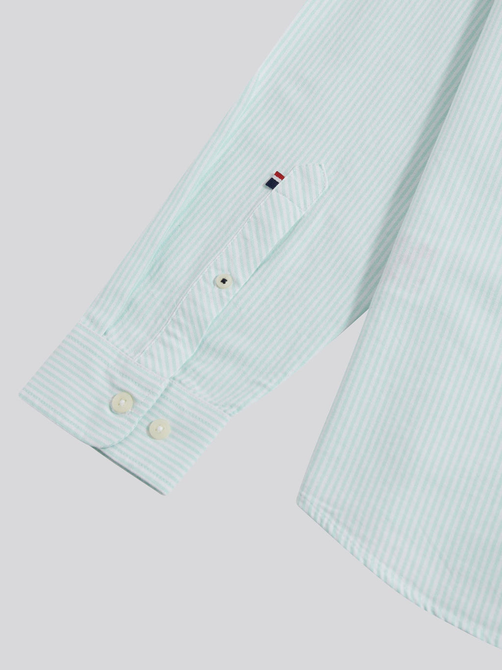 Mens Oxford Stripe  Shirt Ice Green