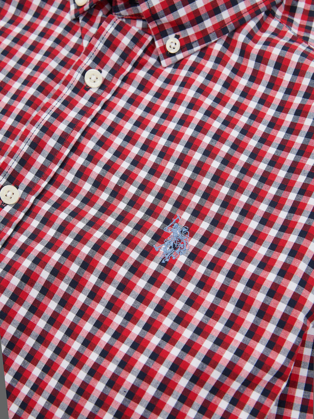 Mens Gingham Shirt in Multi