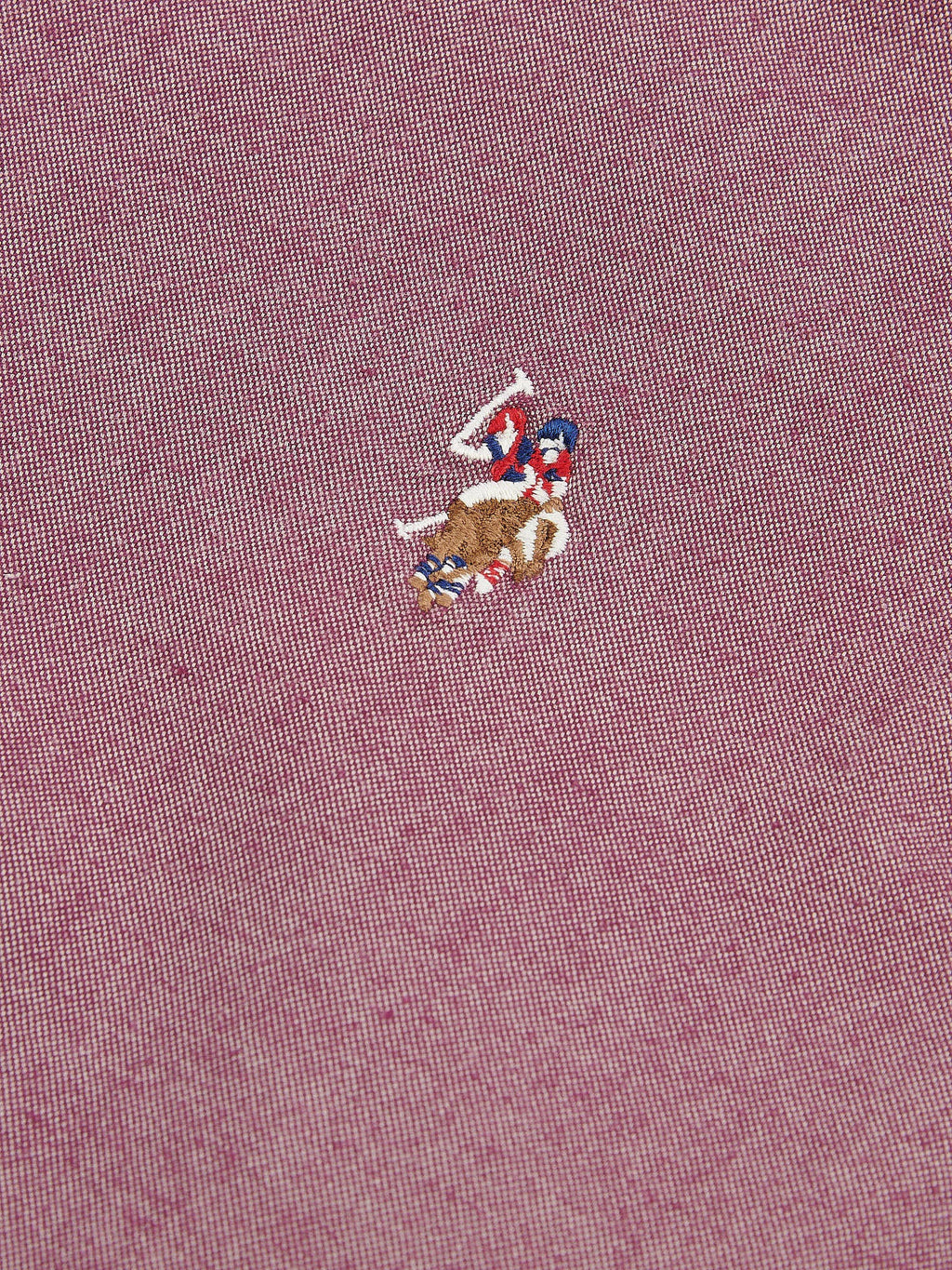 Mens Peached Oxford Shirt Grape Wine