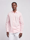 Mens Linen Blend Shirt Pink a Boo