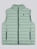Mens Bound Quilted Gilet Iceberg Green