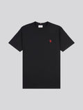 Mens Double Horsemen T-Shirt Black / Haute Red DHM