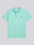 Mens Double Horsemen Polo Shirt Ice Green