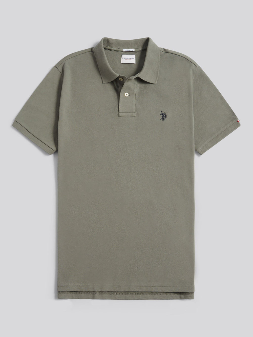 Mens Double Horsemen Polo Shirt Mulled Basil