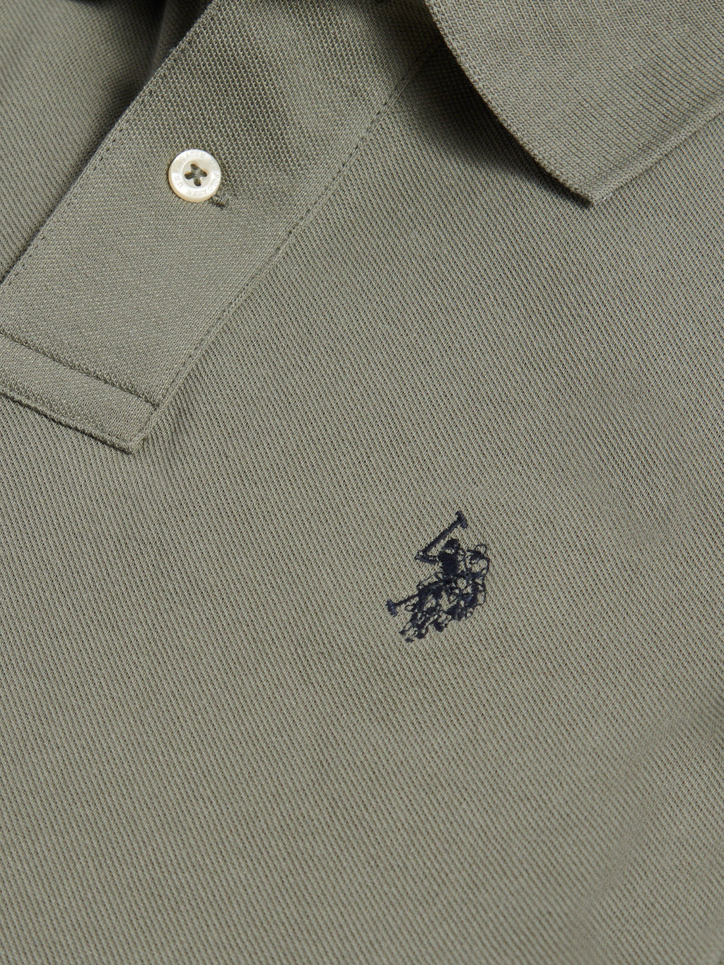 Mens Double Horsemen Polo Shirt Mulled Basil