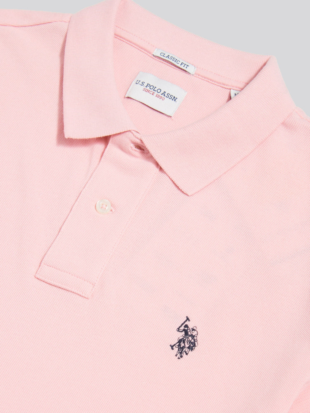 Mens Double Horsemen Polo Shirt Tickled Pink