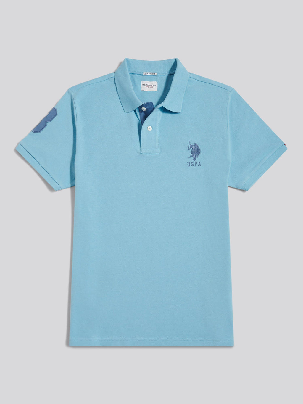 Mens Player 3 Polo Shirt Air Blue