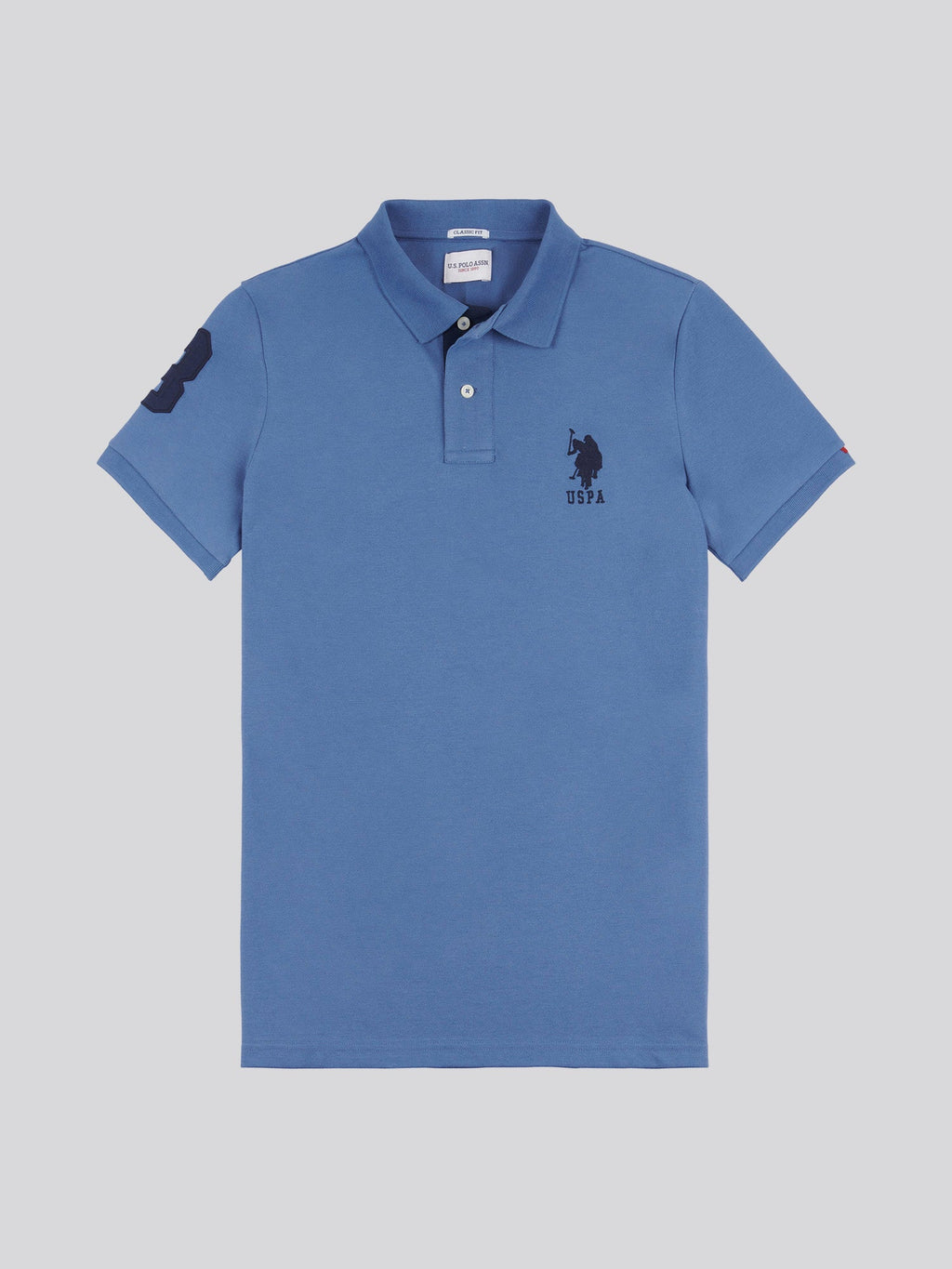 Mens Player 3 Polo Shirt Blue Horizon