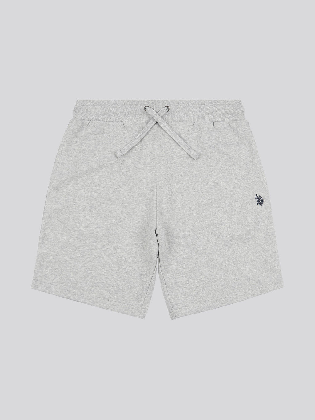 Mens Double Horsemen Sweat Shorts Mid Grey Marl
