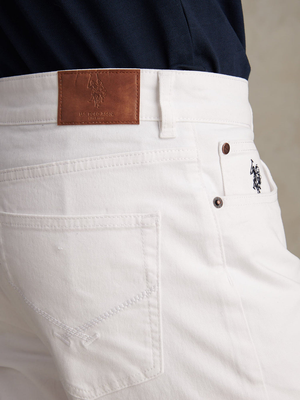 Mens Core 5 Pocket Trouser Bright White
