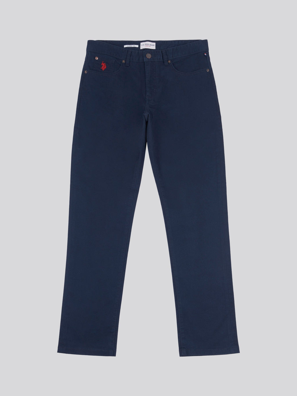 Mens Core 5 Pocket Trouser Dark Sapphire Navy / Haute Red DHM