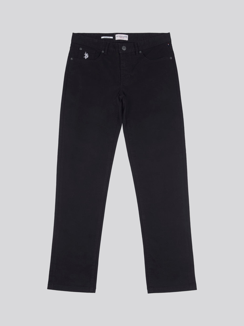 Mens Core 5 Pocket Trouser Black Bright White DHM