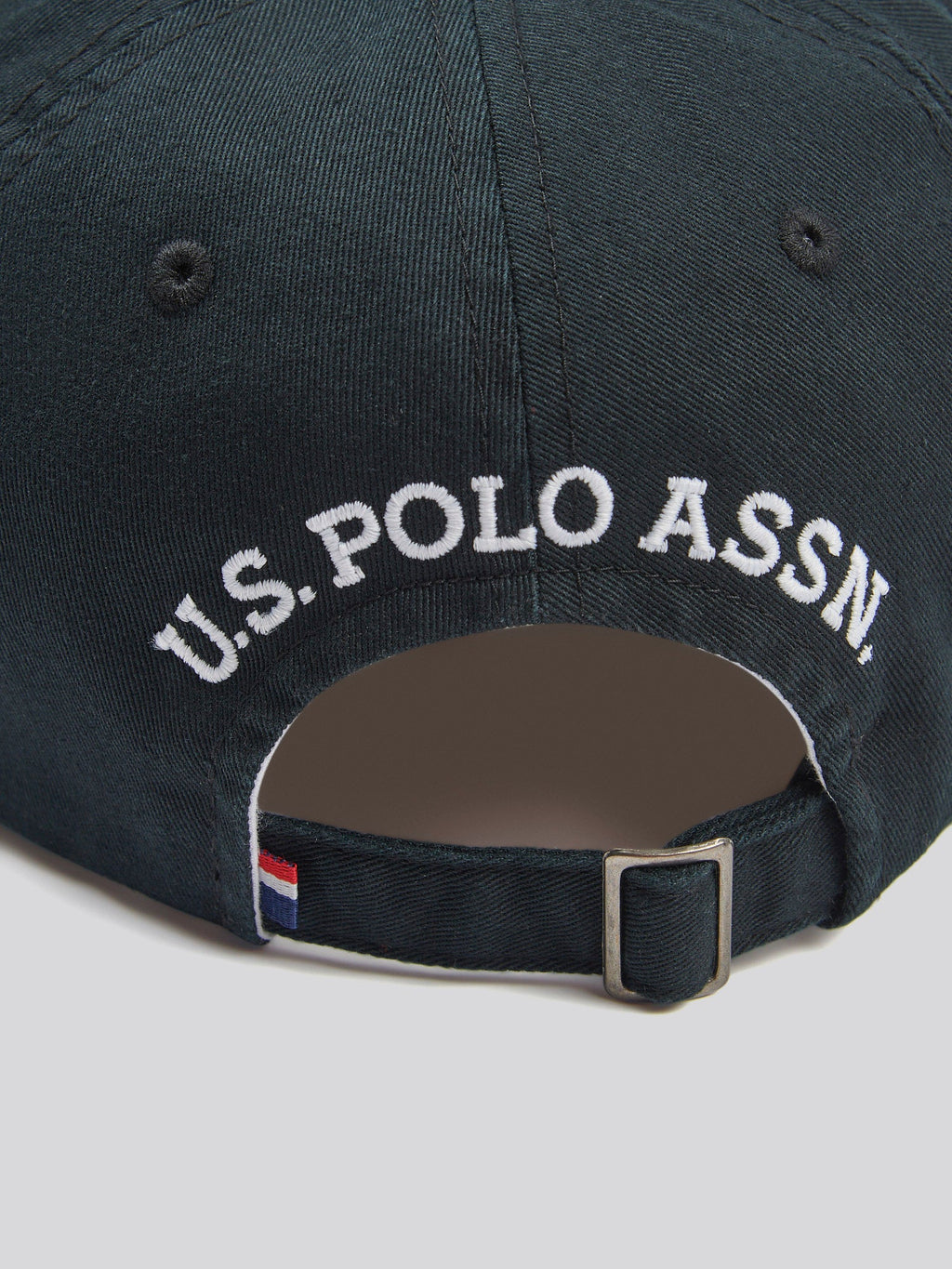 Mens Washed Casual Cap Black Bright White DHM