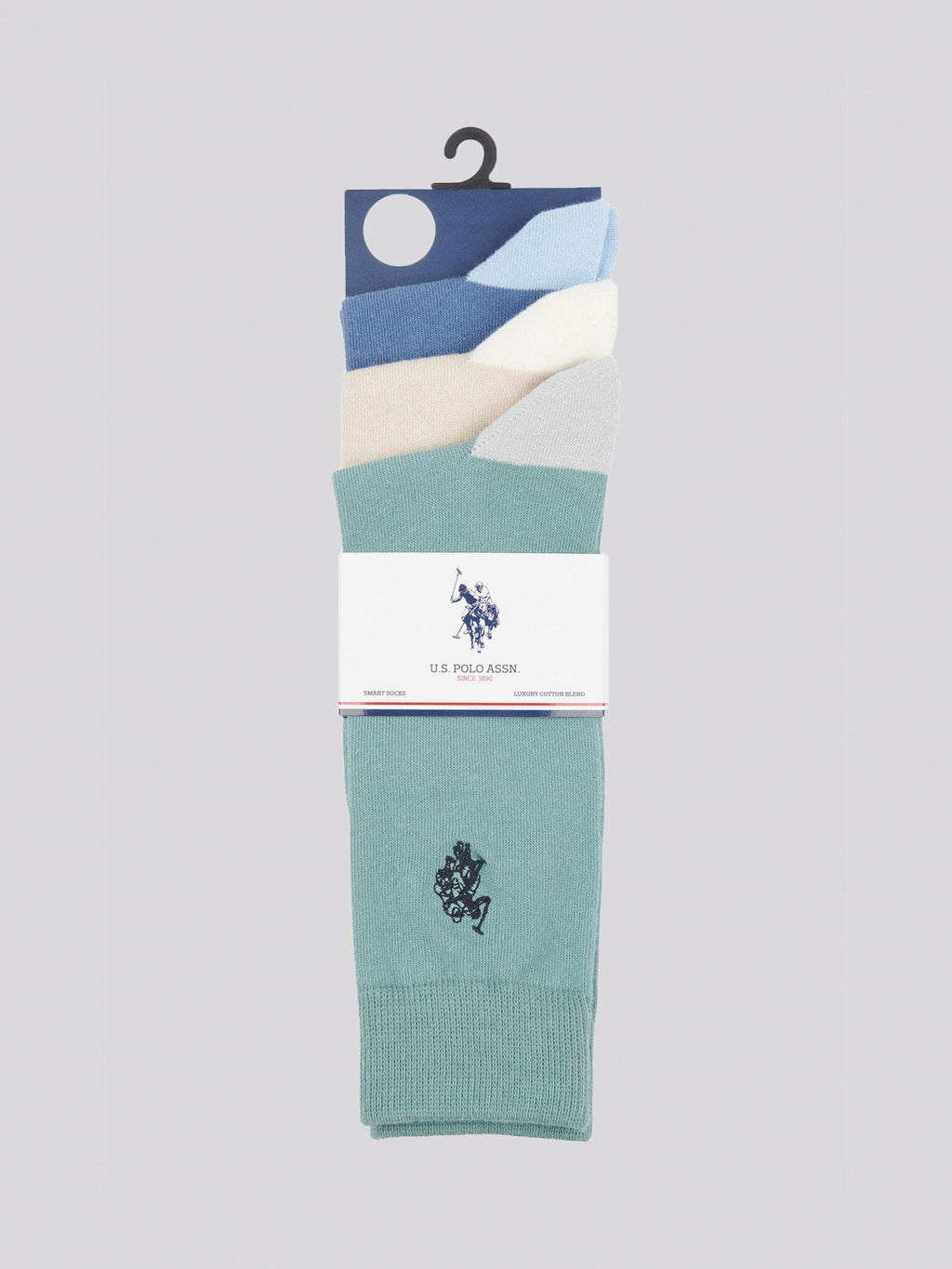 Mens Three Pack Smart Socks in French Oak