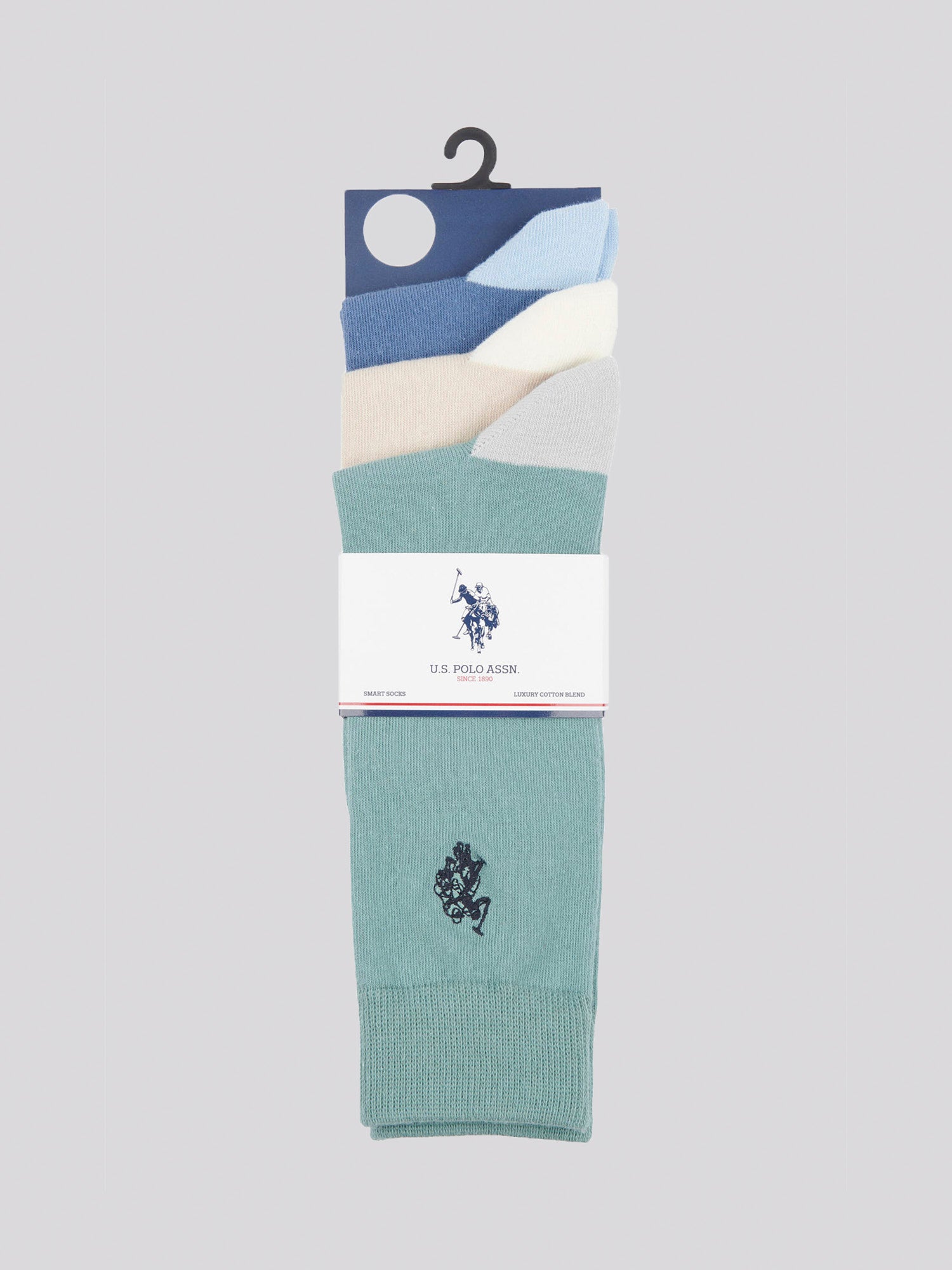Mens Three Pack Smart Socks in French Oak