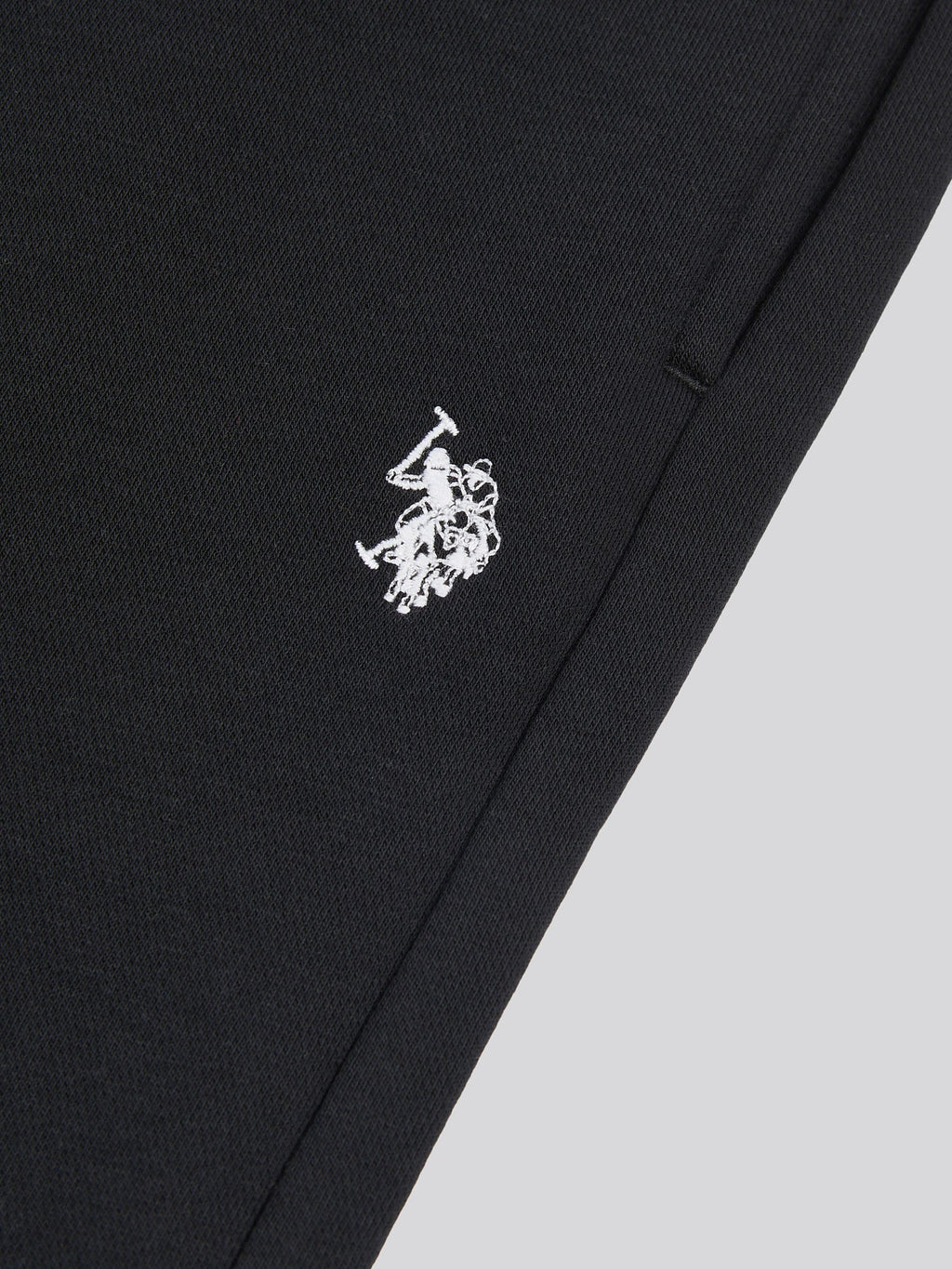Mens Double Horsemen Jogger in Black Bright White DHM