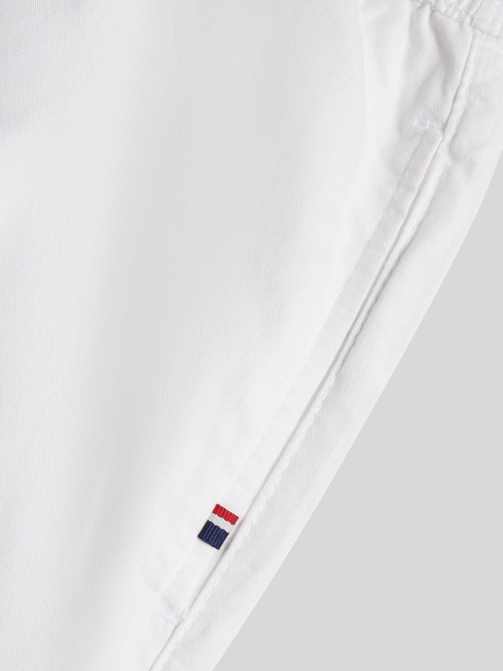 Mens Linen Blend Deck Shorts Bright White