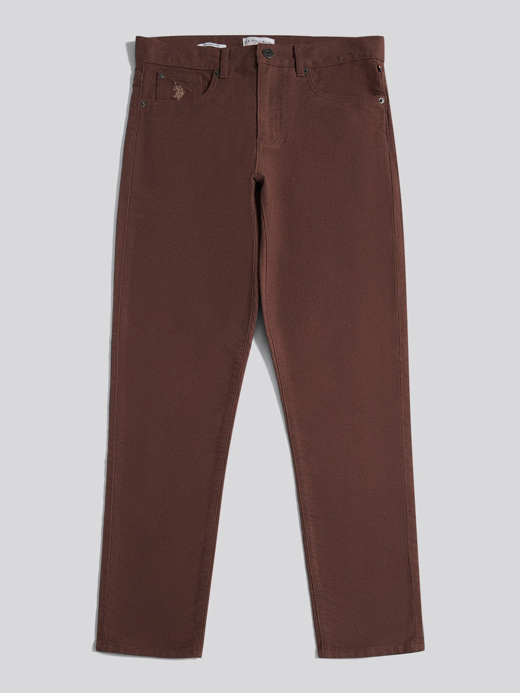 Mens Moleskin 5 Pocket Trouser in Chocolate Martini