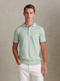 Mens Combed Cotton Polo Shirt Aqua Foam