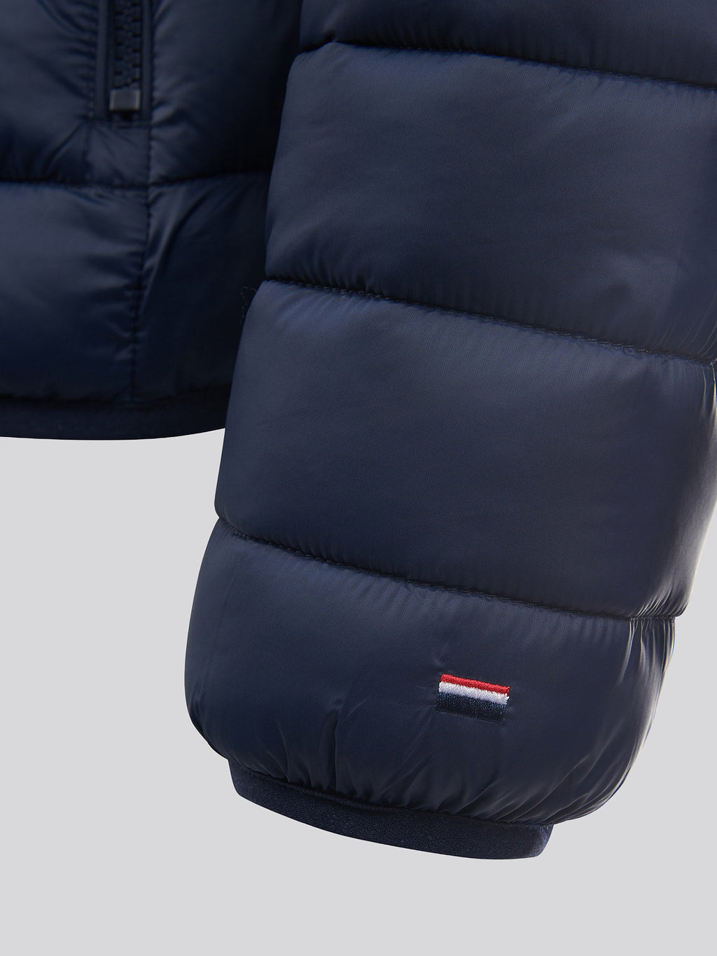 Mens Lightweight Bound Quilted Jacket Dark Sapphire Navy / Haute Red DHM