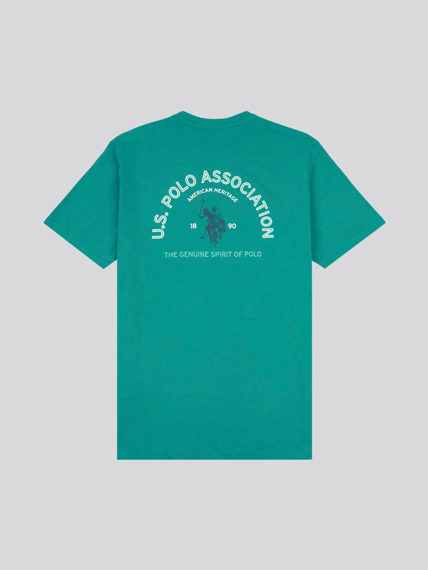 Mens Front/Back Print Graphic T-Shirt in Alexandrite