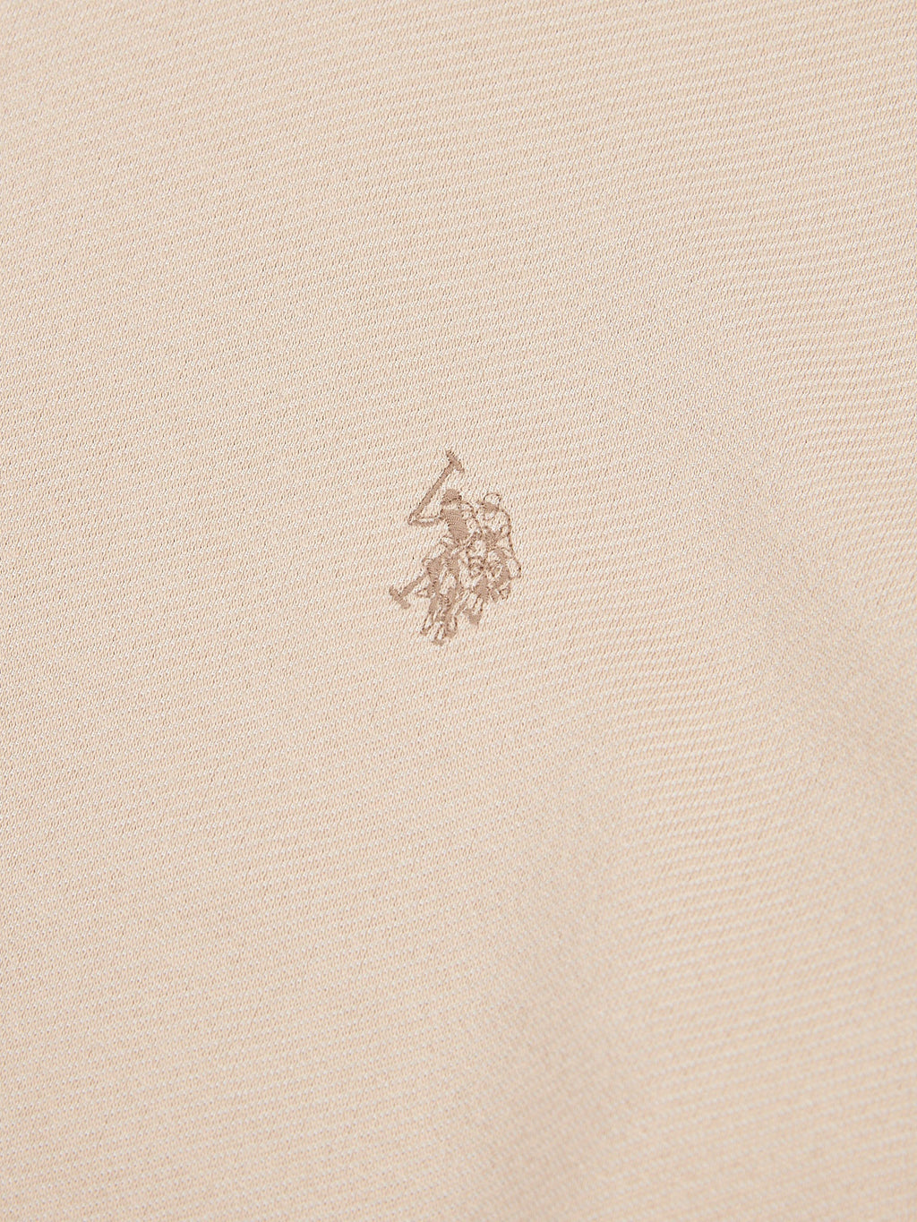 Mens Double Horsemen Twill T-Shirt in Doeskin