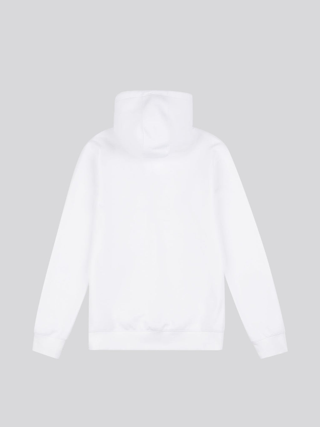 Mens Premium Print Interlock Hoodie in Bright White