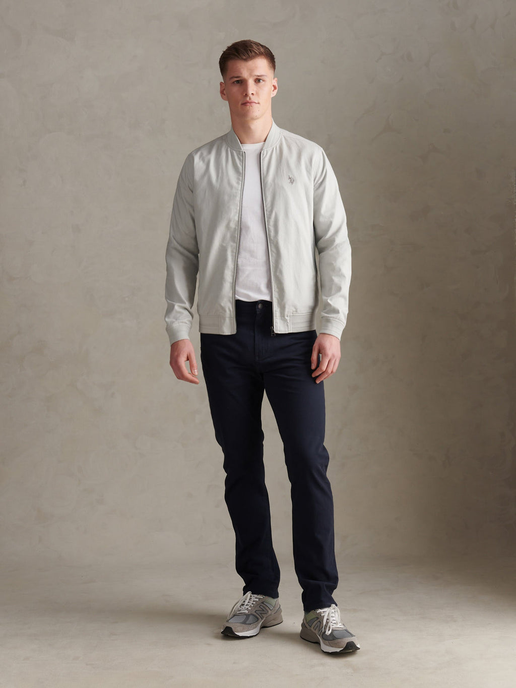 Mens Linen Blend Classic Bomber Northern Droplet