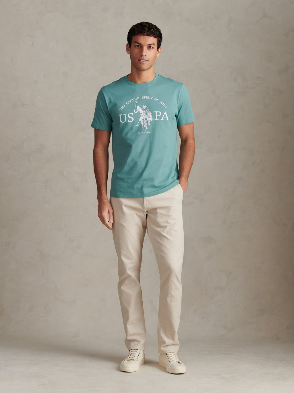 Mens USPA Print Graphic T-Shirt Arctic