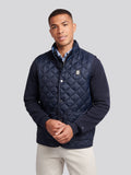 Mens Onion Quilt Lightweight Gilet Dark Sapphire Navy