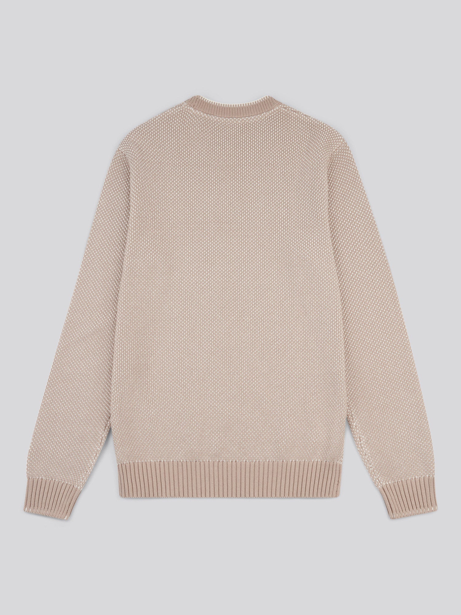 Mens Twisted Yarn Knit Crew in Atmosphere