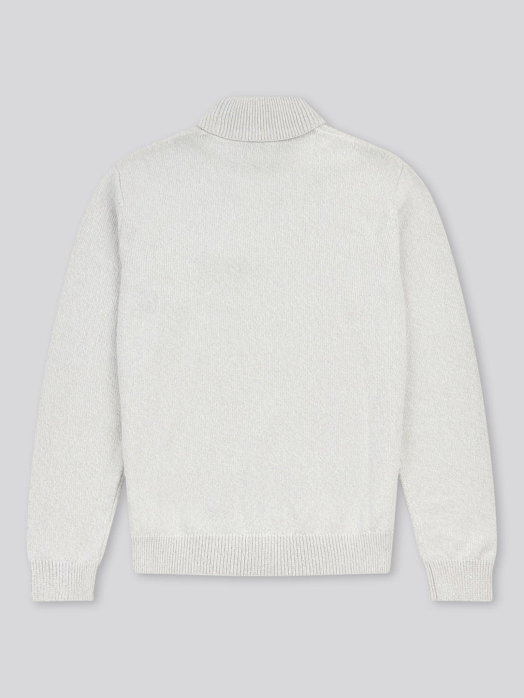 Mens Twisted Yarn Knit Roll Neck in High Rise