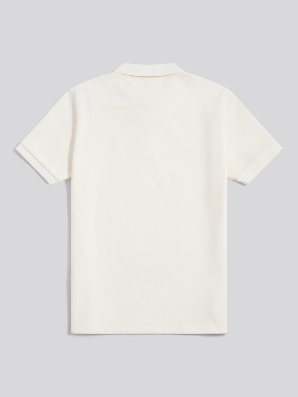 Mens Twill Texture Polo Shirt Whisper White